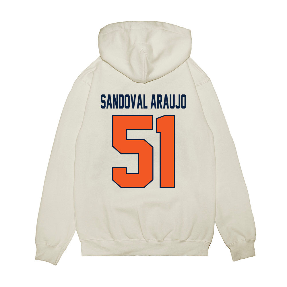UTEP - NCAA Football : Eric Sandoval Araujo - Vintage Miners Premium Hooded Sweatshirt-1