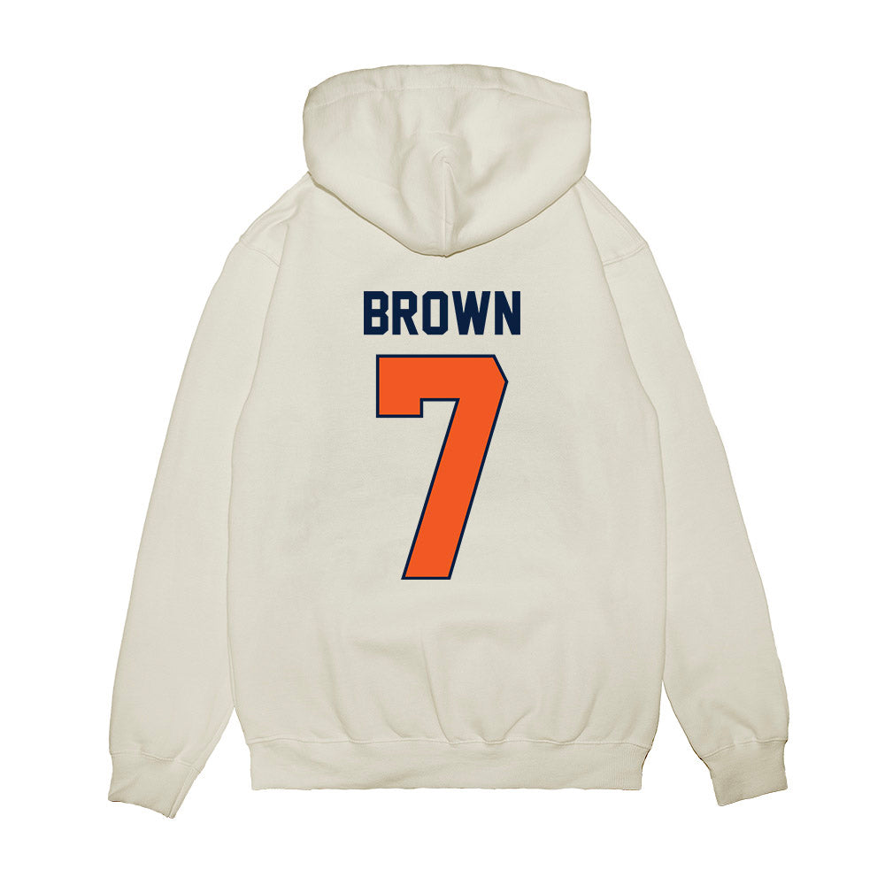 UTEP - NCAA Football : Jaylan Brown - Vintage Miners Premium Hooded Sweatshirt-1