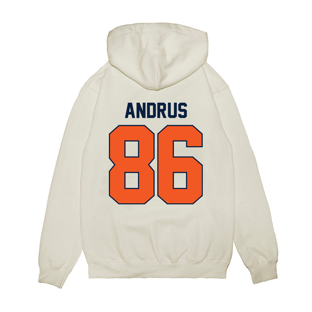 UTEP - NCAA Football : Jordan Andrus - Vintage Miners Premium Hooded Sweatshirt-1