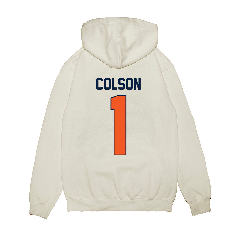 UTEP - NCAA Football : EJ Colson - Vintage Miners Premium Hooded Sweatshirt-1