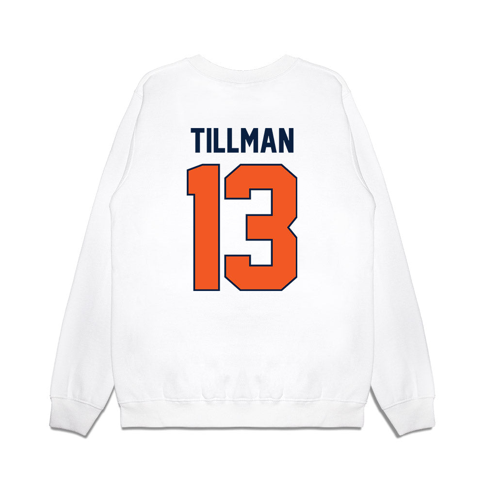 UTEP - NCAA Football : TJ Tillman - Vintage Miners Premium Crewneck Sweatshirt-1