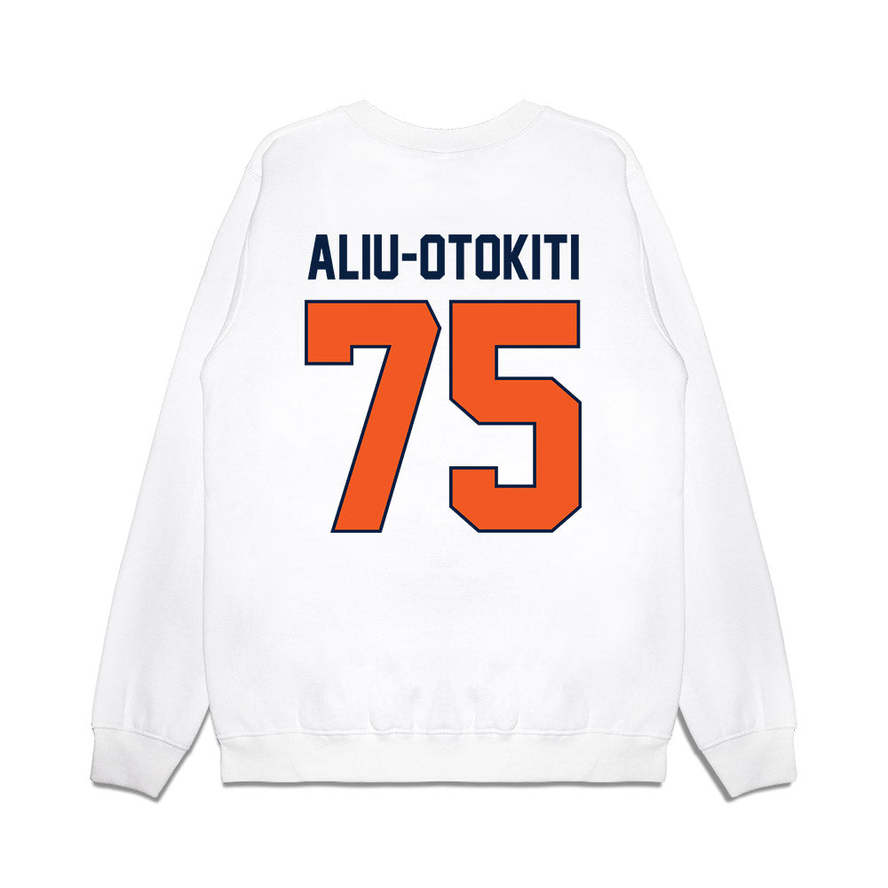 UTEP - NCAA Football : Omoruyi Aliu-Otokiti - Vintage Miners Premium Crewneck Sweatshirt-1
