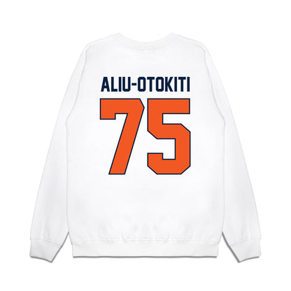 UTEP - NCAA Football : Omoruyi Aliu-Otokiti - Vintage Miners Premium Crewneck Sweatshirt-1
