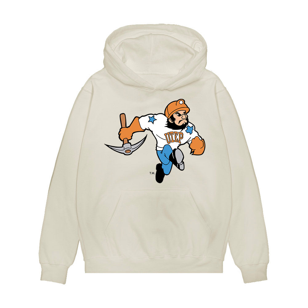 UTEP - NCAA Football : Chace Biddle - Vintage Miners Premium Hooded Sweatshirt-0