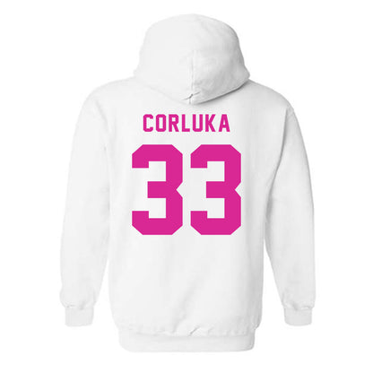 St. Bonaventure - NCAA Women's Basketball : Iva Corluka - BCA Classic Shersey Hooded Sweatshirt-1