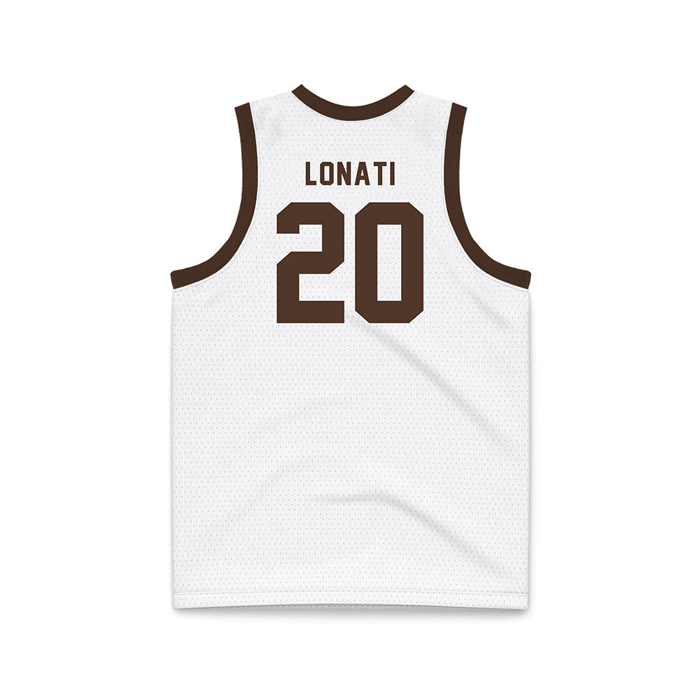 St. Bonaventure - NCAA Men's Basketball : Achille Lonati - White Basketball Jersey-1