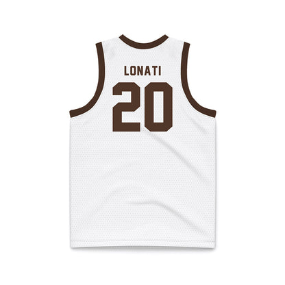 St. Bonaventure - NCAA Men's Basketball : Achille Lonati - White Basketball Jersey-1