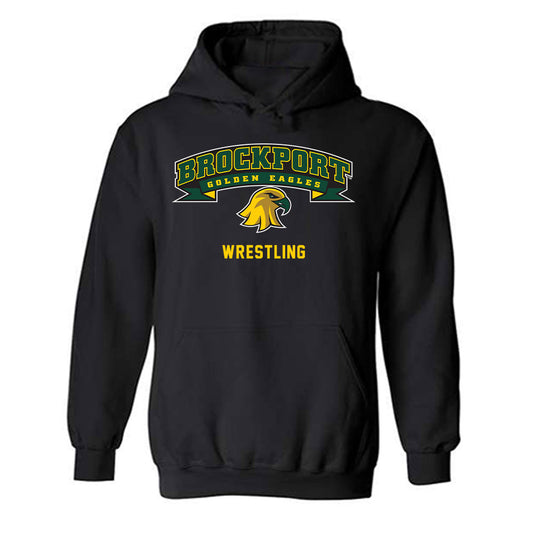 Brockport - NCAA Wrestling : Brandon Drummond II - Classic Shersey Hooded Sweatshirt-0