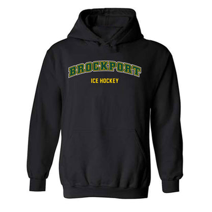 Brockport - NCAA Men's Ice Hockey : Aidan Taylor - Classic Shersey Hooded Sweatshirt-0