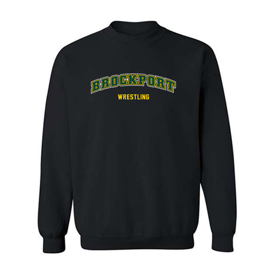 Brockport - NCAA Wrestling : Brandon Drummond II - Classic Shersey Crewneck Sweatshirt-0
