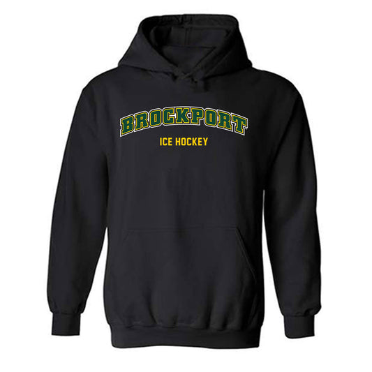 Brockport - NCAA Men's Ice Hockey : Kyle Kussmann - Classic Shersey Hooded Sweatshirt-0
