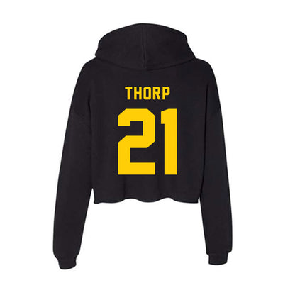 Brockport - NCAA Football : Colton Thorp - Women's Crop Fleece Hoodie-1