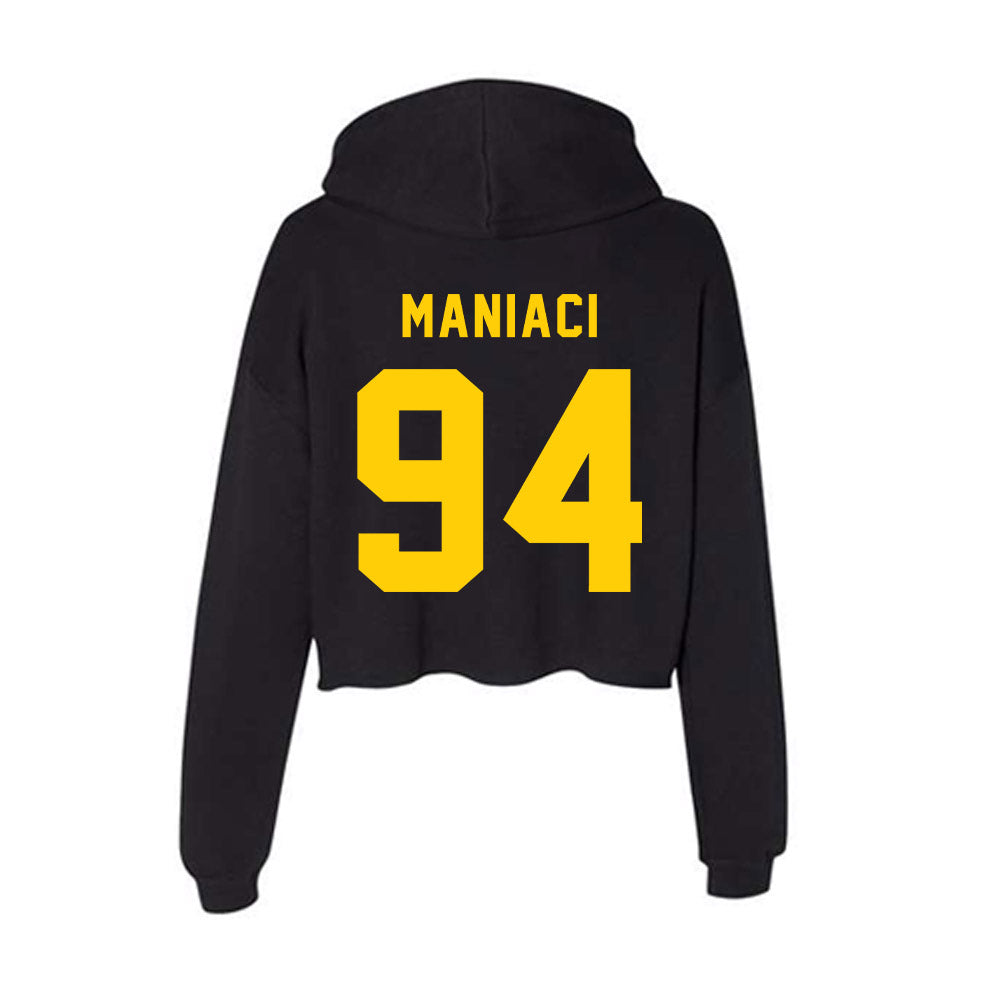 Brockport - NCAA Football : Joseph Maniaci - Women's Crop Fleece Hoodie-1