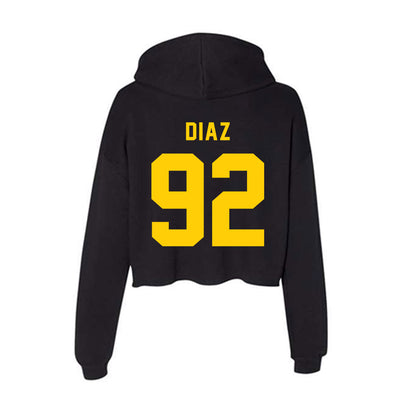 Brockport - NCAA Football : Anthony Diaz - Women's Crop Fleece Hoodie-1