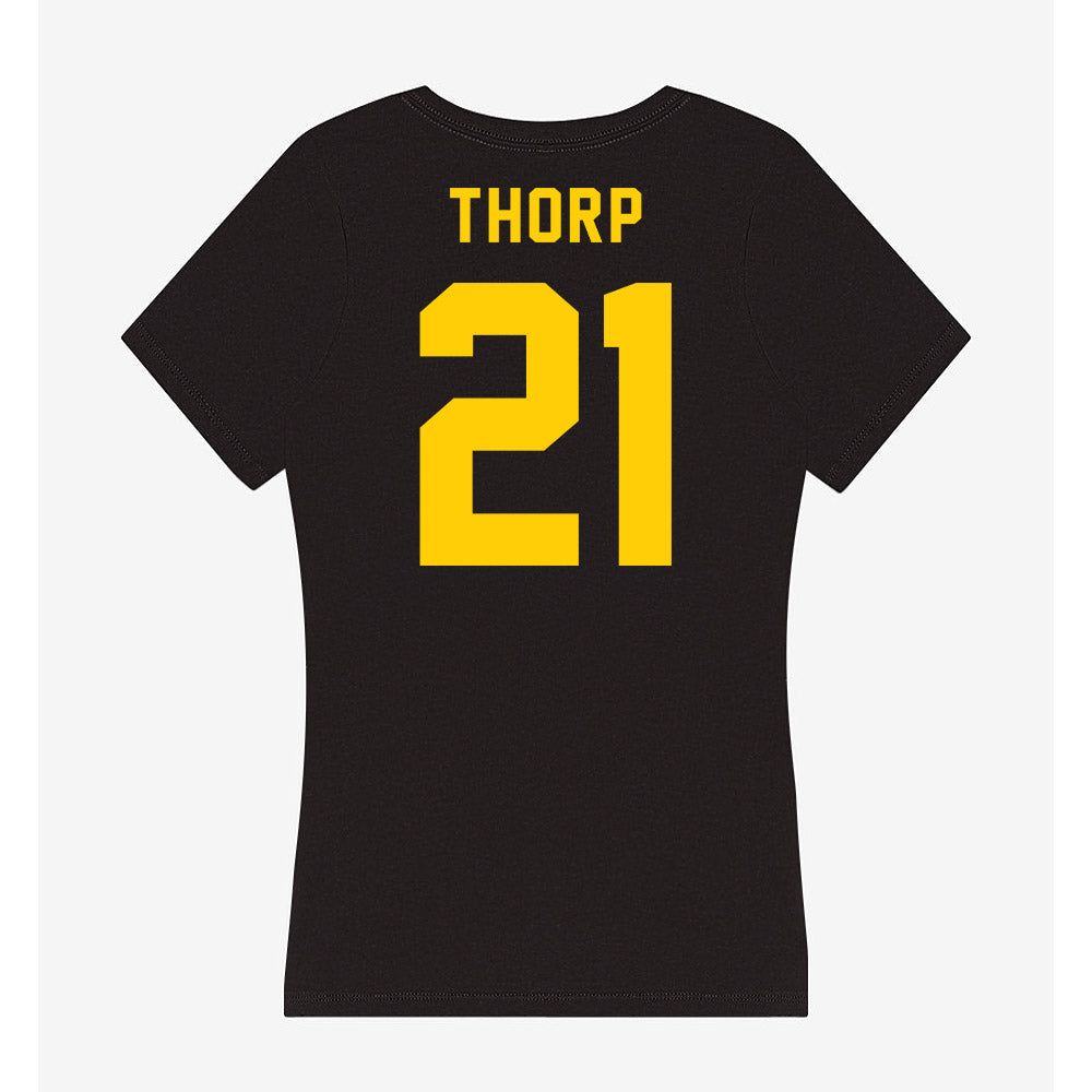Brockport - NCAA Football : Colton Thorp - Women's V-Neck T-Shirt-1