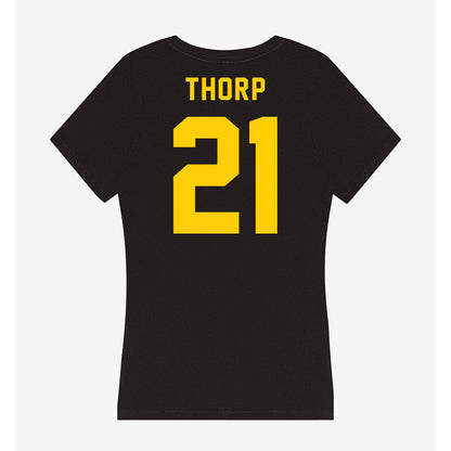 Brockport - NCAA Football : Colton Thorp - Women's V-Neck T-Shirt-1