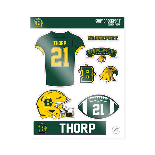 Brockport - NCAA Football : Colton Thorp - Sticker Sheet-0