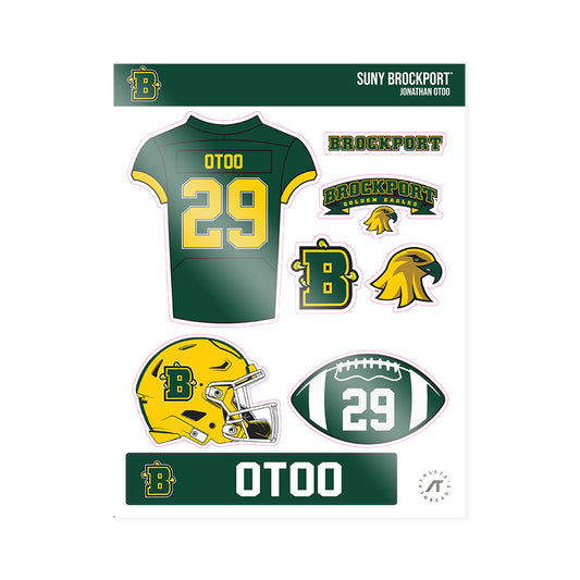 Brockport - NCAA Football : Jonathan Otoo - Sticker Sheet-0