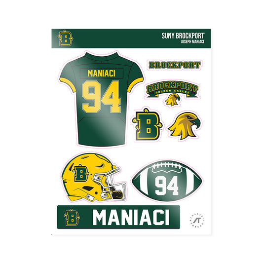 Brockport - NCAA Football : Joseph Maniaci - Sticker Sheet-0