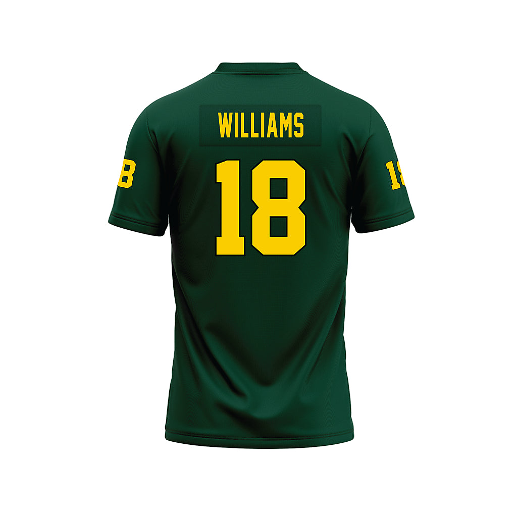 Brockport - NCAA Football : Nathan Williams - Green Premium Football Jersey-1