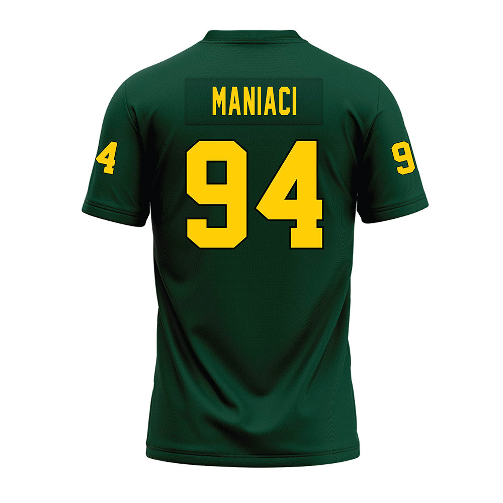 Brockport - NCAA Football : Joseph Maniaci - Green Premium Football Jersey-1