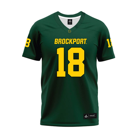 Brockport - NCAA Football : Nathan Williams - Green Premium Football Jersey-0
