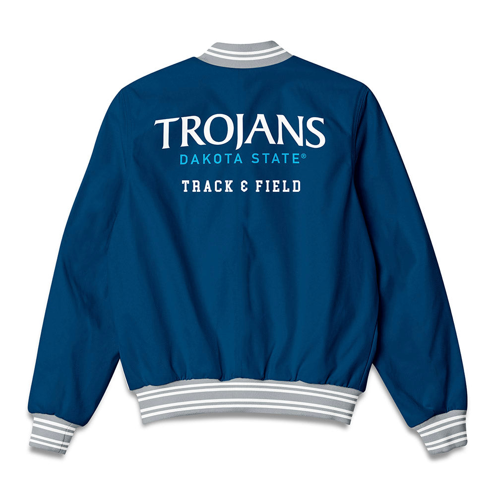 Dakota State - NCAA Men's Track & Field : Solomon Carter - Bomber Jacket-1