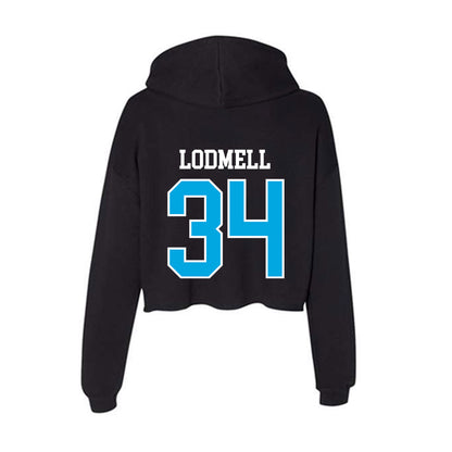 Dakota State - NCAA Football : Devin Lodmell - Women's Crop Fleece Hooded Sweatshirt-1