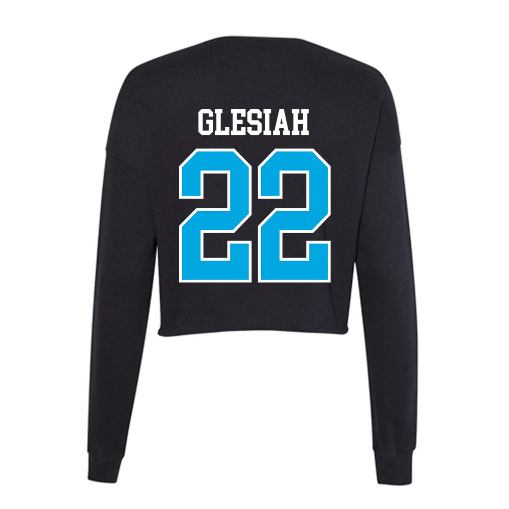 Dakota State - NCAA Football : Sam Glesiah - Women's Cropped Crew Fleece-1