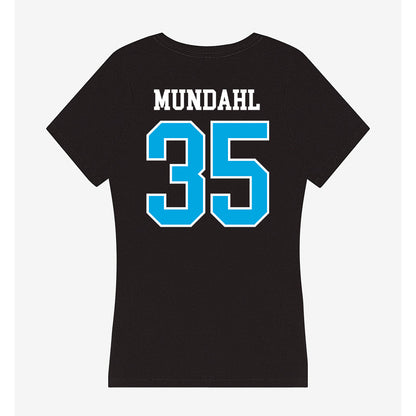 Dakota State - NCAA Football : Elijah Mundahl - Women's V-Neck T-Shirt-1