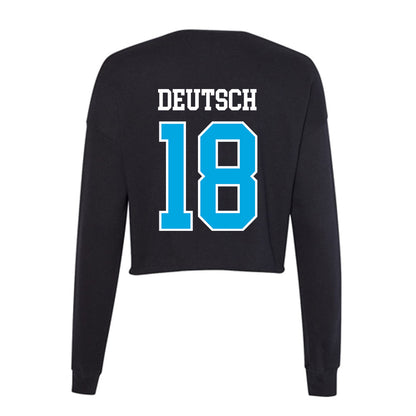 Dakota State - NCAA Football : Lane Deutsch - Women's Cropped Crew Fleece-1