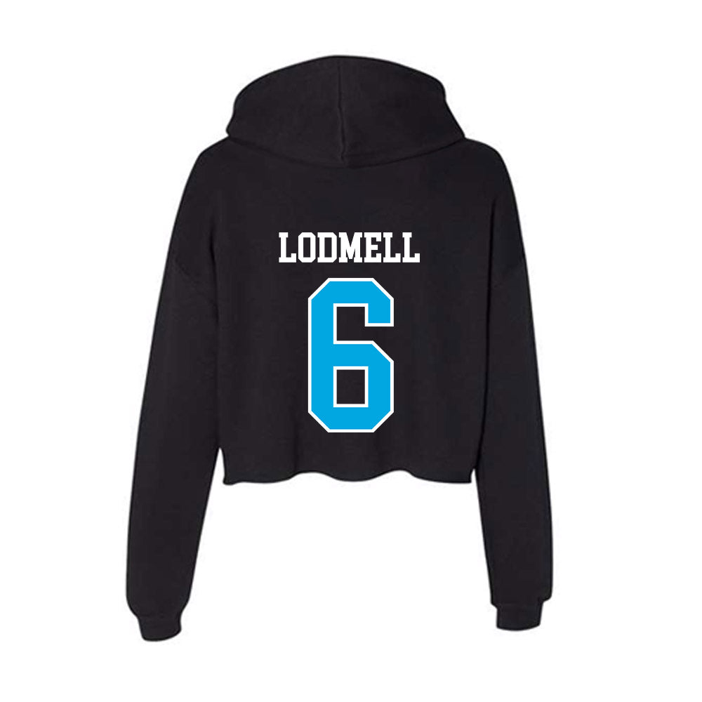 Dakota State - NCAA Football : Devin Lodmell - Women's Crop Fleece Hoodie-1