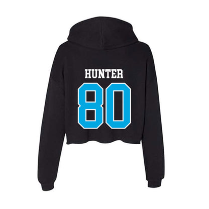Dakota State - NCAA Football : Isaak Hunter - Women's Crop Fleece Hooded Sweatshirt-1