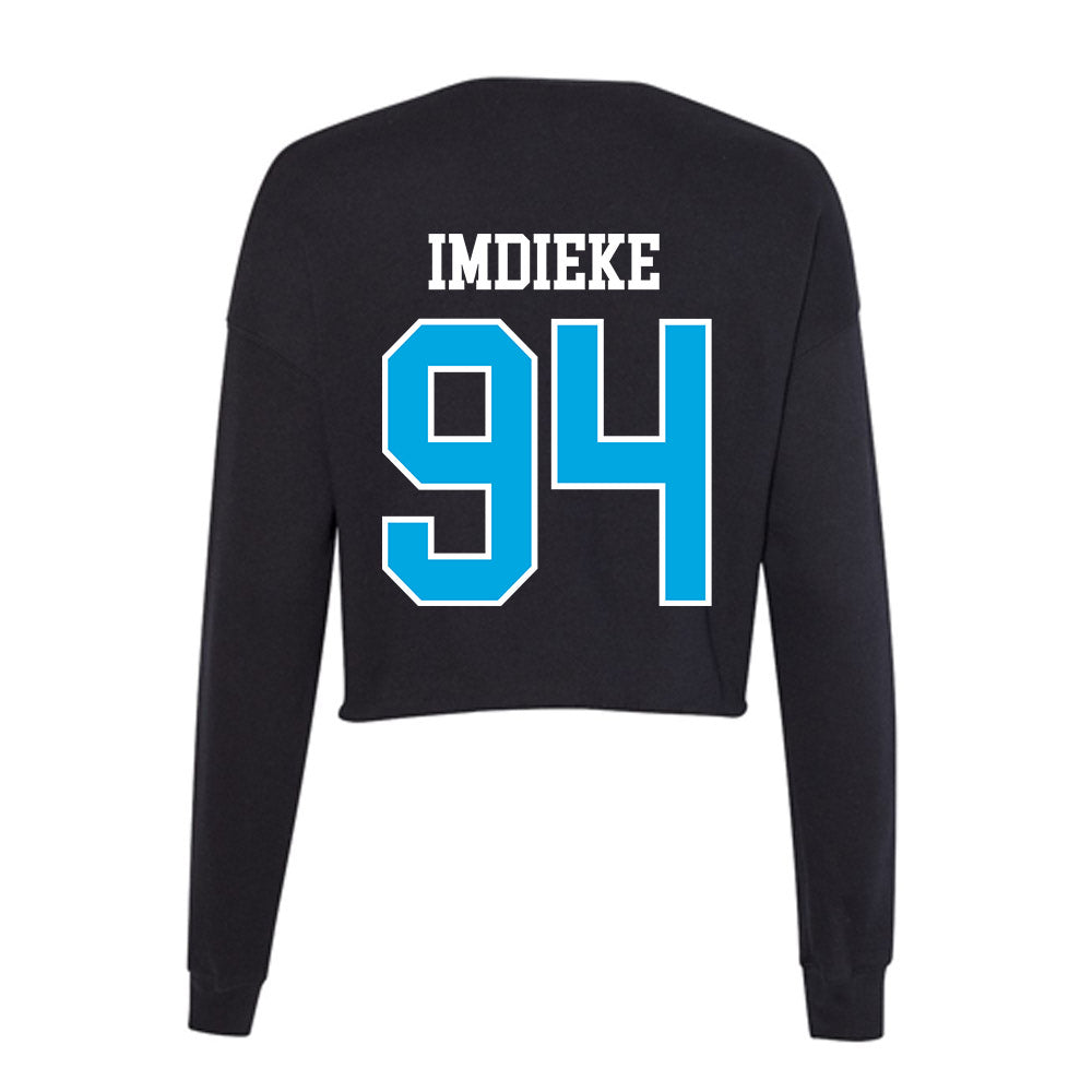 Dakota State - NCAA Football : Jacob Imdieke - Women's Cropped Crew Fleece-1