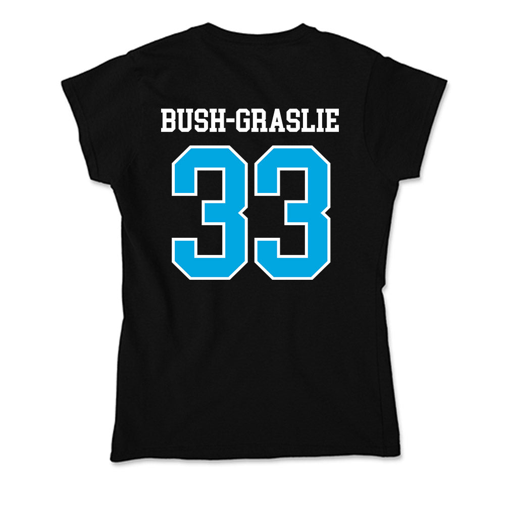 Dakota State - NCAA Football : Spencer Bush-Graslie - Soft Style Women’s T-Shirt-1