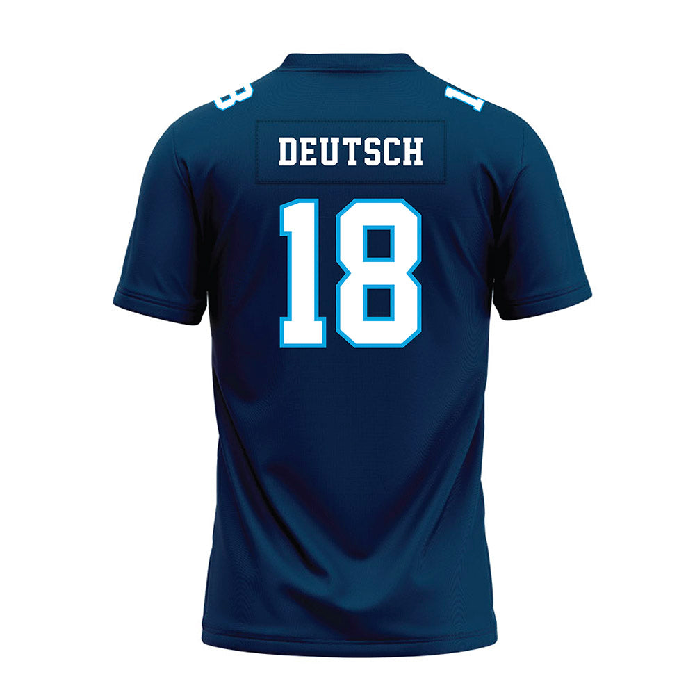 Dakota State - NCAA Football : Lane Deutsch - Navy Premium Football Jersey-1