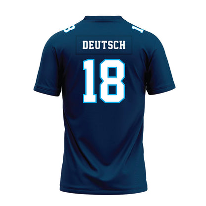 Dakota State - NCAA Football : Lane Deutsch - Navy Premium Football Jersey-1