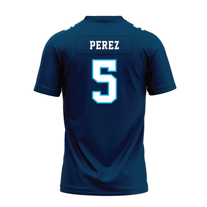 Dakota State - NCAA Football : Josiah Perez - Navy Premium Football Jersey-1