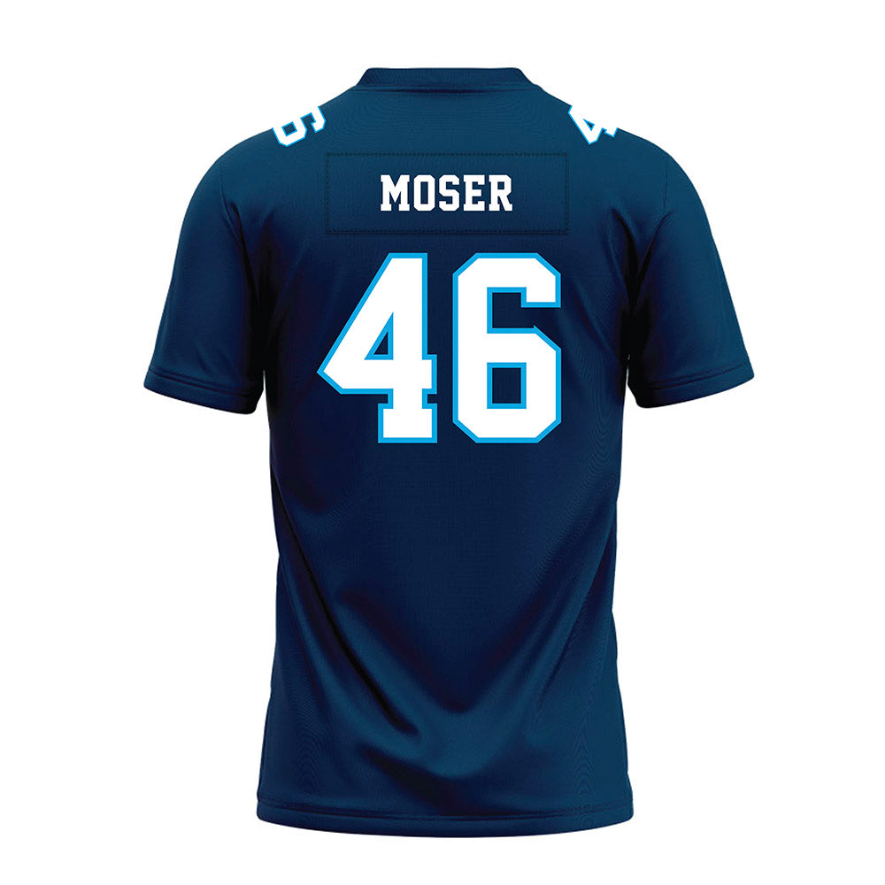 Dakota State - NCAA Football : Anthony Moser - Navy Premium Football Jersey-1