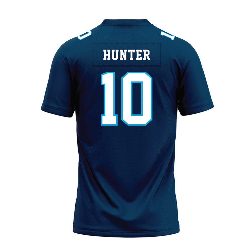 Dakota State - NCAA Football : Isaak Hunter - Navy Premium Football Jersey-1