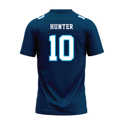 Dakota State - NCAA Football : Isaak Hunter - Navy Premium Football Jersey-1