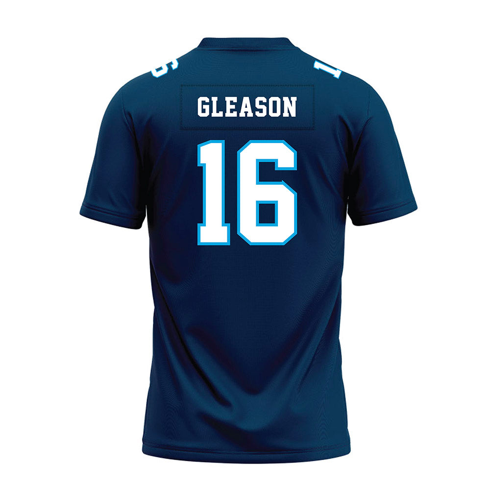 Dakota State - NCAA Football : Kris Gleason - Navy Premium Football Jersey-1
