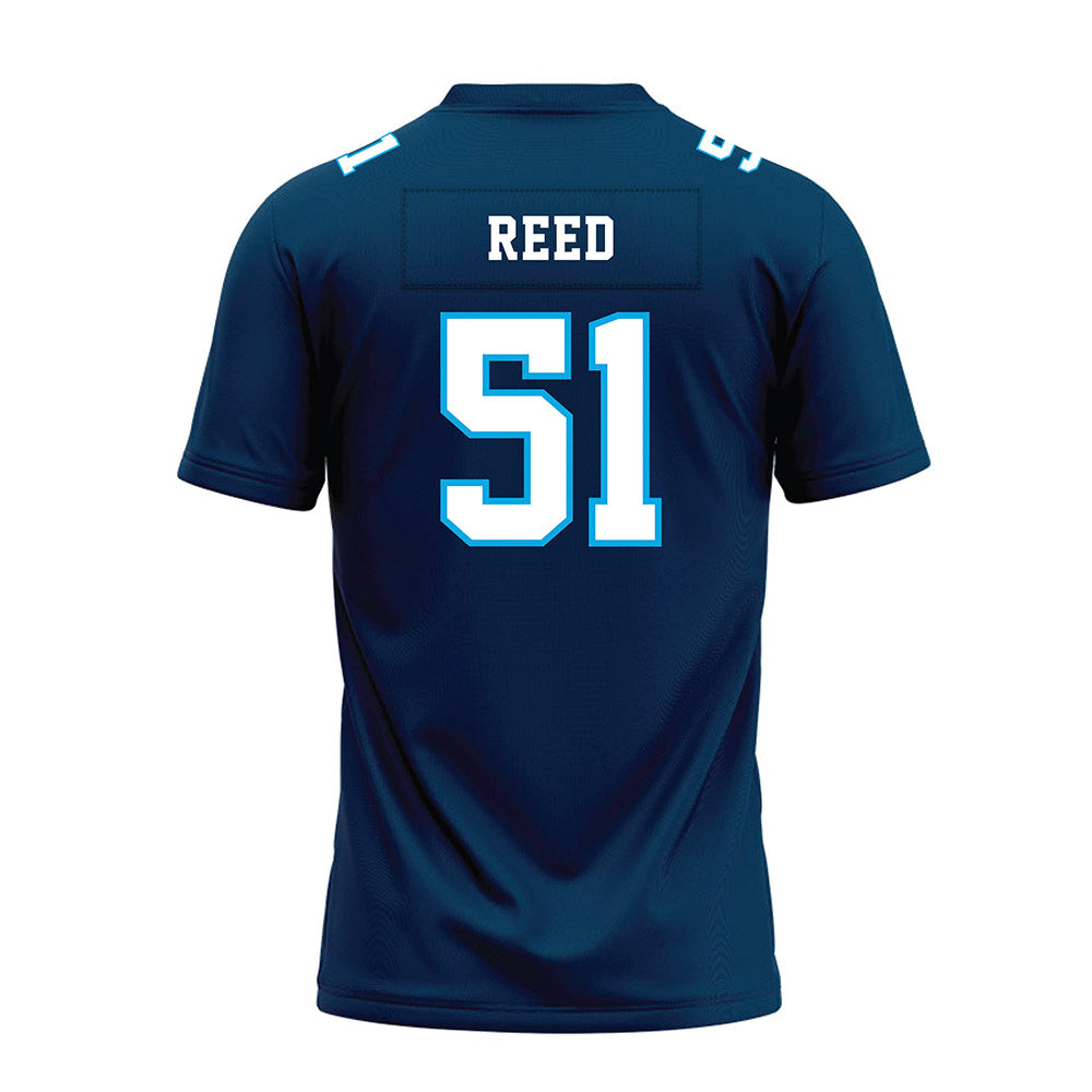 Dakota State - NCAA Football : Allen Reed - Navy Premium Football Jersey-1
