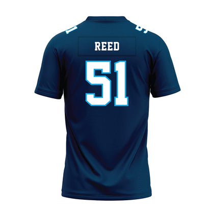 Dakota State - NCAA Football : Allen Reed - Navy Premium Football Jersey-1