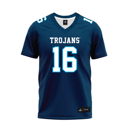 Dakota State - NCAA Football : Kris Gleason - Navy Premium Football Jersey-0