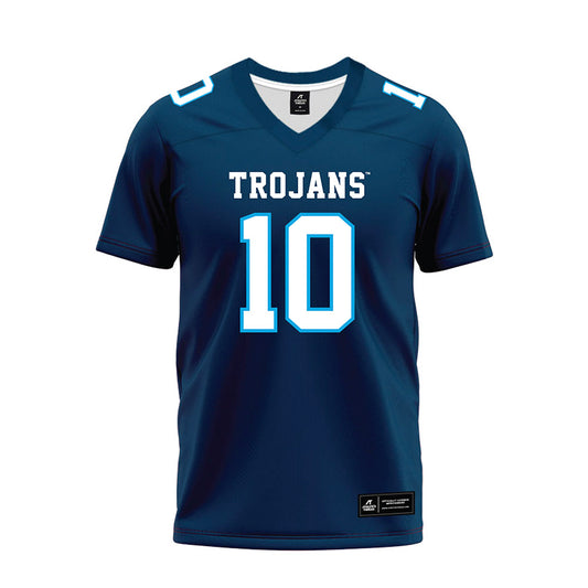 Dakota State - NCAA Football : Isaak Hunter - Navy Premium Football Jersey-0