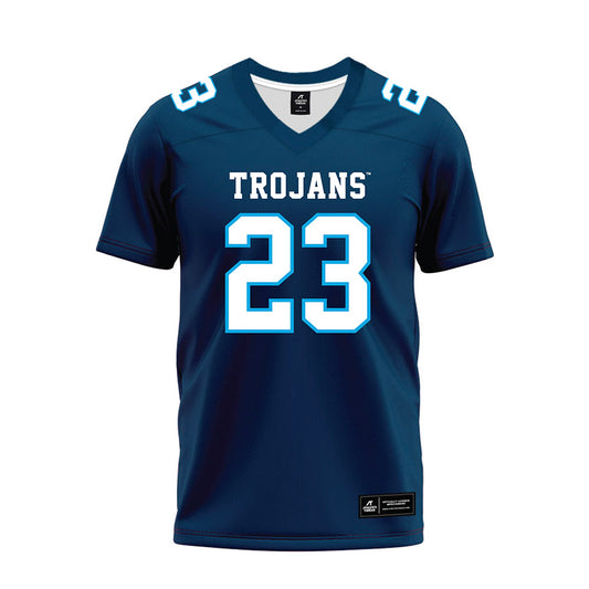Dakota State - NCAA Football : Tristan Sontag - Navy Premium Football Jersey-0