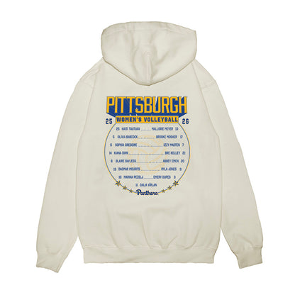Pittsburgh - NCAA Women's Volleyball : - Roster Premium Hooded Sweatshirt-1
