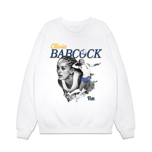 Pittsburgh - NCAA Women's Volleyball : Olivia Babcock - Collage Premium Crewneck Sweatshirt-0