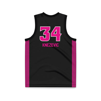 VCU - NCAA Women's Basketball : Katarina Knezevic - Black Basketball Jersey-1